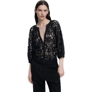 Desigual Blus_Muses T-shirt för kvinnor, svart, S Desigual Blus_Muses T-shirt för kvinnor, svart, S
