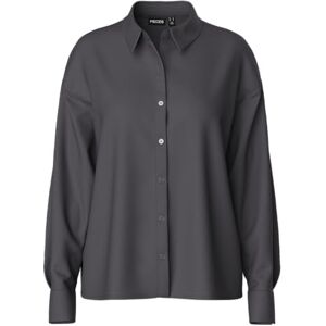 PIECES Pcfranan Ls Shirt Noos Bc, magnet, S PIECES Pcfranan Ls Shirt Noos Bc, magnet, S