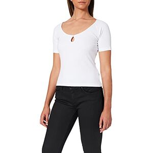 NA-KD Nyckelhål tröja för kvinnor, Vitt, XL NA-KD Nyckelhål tröja för kvinnor, Vitt, XL