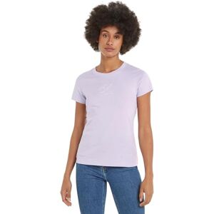 Calvin jeans dam slim fit kortärmad rund hals t-shirt, Pastelllila, S Calvin jeans dam slim fit kortärmad rund hals t-shirt, Pastelllila, S