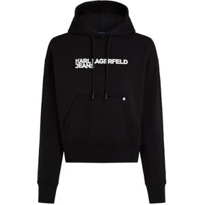 KARL LAGERFELD JEANS , Dam, Essentail Logo Hoddie, Regular Fit, Svart, L KARL LAGERFELD JEANS , Dam, Essentail Logo Hoddie, Regular Fit, Svart, L