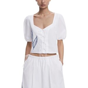 Desigual BLUS_Embro, 1000 vit, L, Vit, L Desigual BLUS_Embro, 1000 vit, L, Vit, L