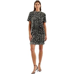 Ted Baker WMD-AUDRIYY-Sammet paljett t-shirt miniklänning svart, Svart, 36 SE Ted Baker WMD-AUDRIYY-Sammet paljett t-shirt miniklänning svart, Svart, 36 SE