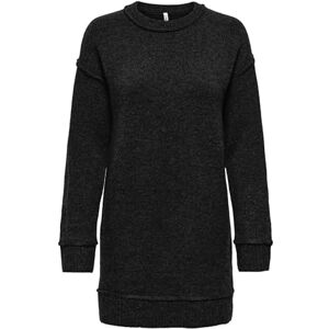 ONLY Onlhazel Ls O-Neck Dress Bf KNT, svart, M ONLY Onlhazel Ls O-Neck Dress Bf KNT, svart, M
