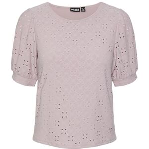 PIECES Pcmimi Ss O-hals topp Bc, Dawn rosa, XS PIECES Pcmimi Ss O-hals topp Bc, Dawn rosa, XS