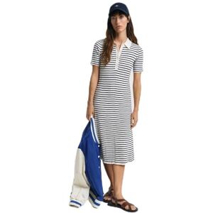 GANT RIB KNIT Striped RUGGER SS KLÄNNING, Kvällsblå, XL GANT RIB KNIT Striped RUGGER SS KLÄNNING, Kvällsblå, XL
