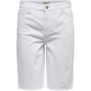 ONLY damjeans shorts ONLSONNY hög midja normalt skurna jeansshorts, Vit, XS ONLY damjeans shorts ONLSONNY hög midja normalt skurna jeansshorts, Vit, XS