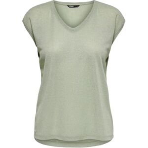 ONLY Dam T-shirt Onlsilvery S/S V Neck Lurex Top JRS Noos ONLY Dam T-shirt Onlsilvery S/S V Neck Lurex Top JRS Noos
