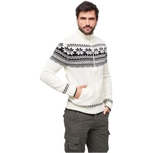 Brandit Norsk armé Cardigan-jacka ARMY tröja vinter utomhus vinterjacka, Vit, XXL Brandit Norsk armé Cardigan-jacka ARMY tröja vinter utomhus vinterjacka, Vit, XXL