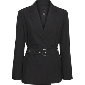 VERO MODA Dam, Vmvera Ls Belt Blazer, svart, 38 VERO MODA Dam, Vmvera Ls Belt Blazer, svart, 38