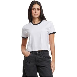Urban Classics Damer Contrast Retro, avslappnad för kvinnor, normal passform, storlekar XS – 5XL, vit/svart, XL Urban Classics Damer Contrast Retro, avslappnad för kvinnor, normal passform, storlekar XS – 5XL, vit/svart, XL