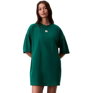 Calvin kvinnors Ss vävd etikett överdimensionerad t-shirt Dre LV047F228G klänningar, grön, L Calvin kvinnors Ss vävd etikett överdimensionerad t-shirt Dre LV047F228G klänningar, grön, L