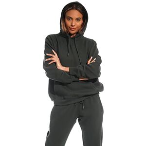 Light & Shade Dam LSLSWT005 mjuk känsla myskläder sweatshirt huvtröja myskläder huvtröja huvtröja sweatshirt med huva topp, kol, X-Small Light & Shade Dam LSLSWT005 mjuk känsla myskläder sweatshirt huvtröja myskläder huvtröja huvtröja sweatshirt med huva topp, kol, X-Small