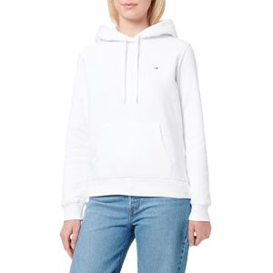 Tommy Jeans dam TJW REG S FLAG HOODIE DW0DW19958YBR002 pullover huvtröja, vit (vit), XS, Vit (vit), XS Tommy Jeans dam TJW REG S FLAG HOODIE DW0DW19958YBR002 pullover huvtröja, vit (vit), XS, Vit (vit), XS