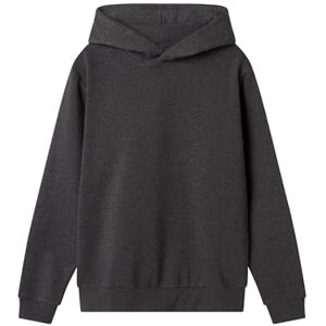 Lmtd Unisex Nlnnizu Ls Bru Sweat W. Hood Noos, Mörkgrå melange, 146-152 Lmtd Unisex Nlnnizu Ls Bru Sweat W. Hood Noos, Mörkgrå melange, 146-152