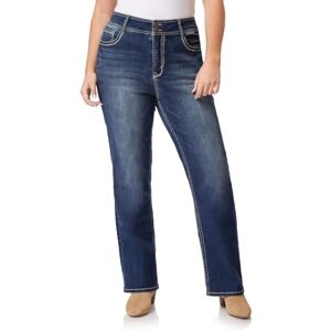 WallFlower Luscious Curvy Bootcut-jeans för kvinnor, medelhög midja, insta-stretch, denim, små storlekar, mellanstorlekar, plusstorlekar, jeans för juniorer, 50/stor/l�ng WallFlower Luscious Curvy Bootcut-jeans för kvinnor, medelhög midja, insta-stretch, denim, små storlekar, mellanstorlekar, plusstorlekar, jeans för juniorer, 50/stor/l�ng
