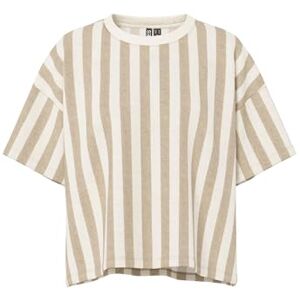 PIECES Pcchilli Summer 2/4 Sweat Stripe Noos Bc, Silver Mink, XL PIECES Pcchilli Summer 2/4 Sweat Stripe Noos Bc, Silver Mink, XL