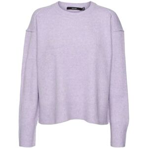VERO MODA VMSERENA LS O-hals tröja GA Boo, Lila värmare/detalj: melerad, S VERO MODA VMSERENA LS O-hals tröja GA Boo, Lila värmare/detalj: melerad, S