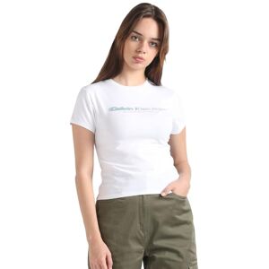 Calvin Jeans T-shirt med slogan för kvinnor S/S, Kritvit, M Calvin Jeans T-shirt med slogan för kvinnor S/S, Kritvit, M