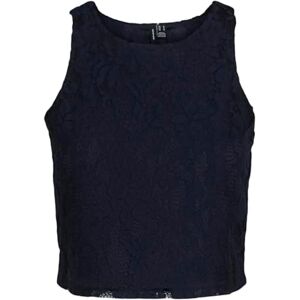 VERO MODA Vmmila Sl crop top för kvinnor JRS Ce Ga, Blazer marinblå, L VERO MODA Vmmila Sl crop top för kvinnor JRS Ce Ga, Blazer marinblå, L
