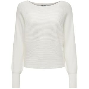 ONLY Dam, Onladaline L/S kort tröja, KNT Noos-tröja, Snövit, XL ONLY Dam, Onladaline L/S kort tröja, KNT Noos-tröja, Snövit, XL