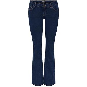 PIECES Pcpeggy Lw Flared Db Jeans Noos Bc jeans, Mörkblå denim, (L) W x 30L PIECES Pcpeggy Lw Flared Db Jeans Noos Bc jeans, Mörkblå denim, (L) W x 30L