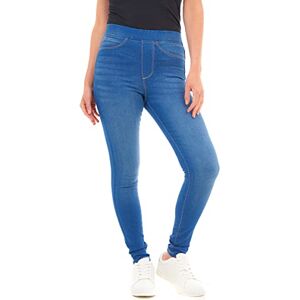 M17 Kvinnor damer denim jeans jeggings Skinny Fit klassiska casual bomullsbyxor byxor med fickor, Klarblå, 34 SE M17 Kvinnor damer denim jeans jeggings Skinny Fit klassiska casual bomullsbyxor byxor med fickor, Klarblå, 34 SE