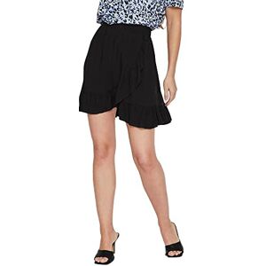 Vila VIPAYA WRAP HW kort kjol/SU – NOOS, svart, 34 Vila VIPAYA WRAP HW kort kjol/SU – NOOS, svart, 34