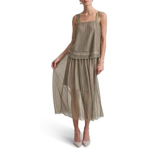 DKNY kvinnors korta ärmar Plisse mesh djur topp, lätt trötthet, XX-small, Lätt trötthet, XXS DKNY kvinnors korta ärmar Plisse mesh djur topp, lätt trötthet, XX-small, Lätt trötthet, XXS