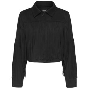 ONLY Dam Onldiane Life Faux Suede Fringes OTW, svart, m, svart, M ONLY Dam Onldiane Life Faux Suede Fringes OTW, svart, m, svart, M