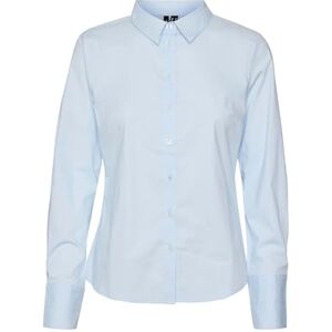 VERO MODA VMANNA LS Fitted Shirt WVN GA NOOS, ljusblå, S VERO MODA VMANNA LS Fitted Shirt WVN GA NOOS, ljusblå, S