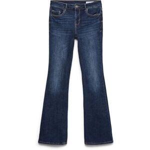 VERO MODA Vmflash Mr Flared Jeans Li3303 Ga Noos, Mörkblå denim, L / 32L VERO MODA Vmflash Mr Flared Jeans Li3303 Ga Noos, Mörkblå denim, L / 32L