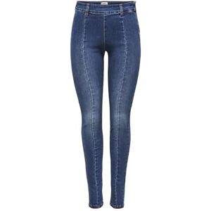 ONLY ONLWAUW MID SK Zip Cut DNM, Mellanblå denim, (L) W x 30L ONLY ONLWAUW MID SK Zip Cut DNM, Mellanblå denim, (L) W x 30L