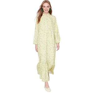 Trendyol kvinnor kvinnor design normal A-linje rund hals vävd klänning, gRÖN, 64 SE Trendyol kvinnor kvinnor design normal A-linje rund hals vävd klänning, gRÖN, 64 SE