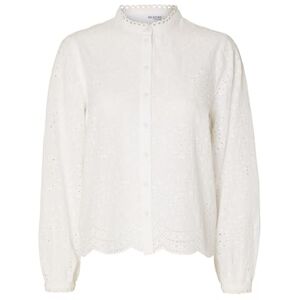 SELECTED FEMME Dam Slftatiana L/S Embr Shirt Noos långärmad blus, Vit-2, 38 SELECTED FEMME Dam Slftatiana L/S Embr Shirt Noos långärmad blus, Vit-2, 38