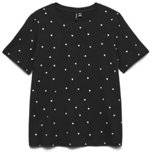 VERO MODA Vmpaulina detalj Ss t-shirt Ga JRS Noos, svart, XS VERO MODA Vmpaulina detalj Ss t-shirt Ga JRS Noos, svart, XS