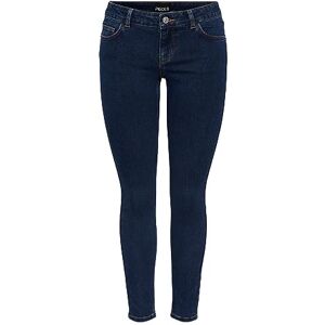PIECES Dam Pcpeggy Lw Skinny ANK Db Jeans Noos Cp jeans, Mörkblå denim, (M) W x 32L PIECES Dam Pcpeggy Lw Skinny ANK Db Jeans Noos Cp jeans, Mörkblå denim, (M) W x 32L