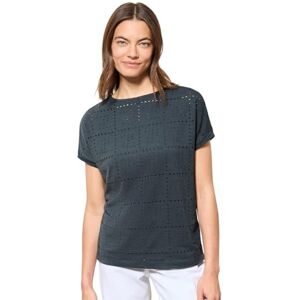 Cecil TOS Ajour Knit T-shirt, Slate khaki, S Cecil TOS Ajour Knit T-shirt, Slate khaki, S