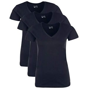 Berydale T-shirt för sport och fritid med V-ringning, Dam, Blå (3-pack), XXL Berydale T-shirt för sport och fritid med V-ringning, Dam, Blå (3-pack), XXL