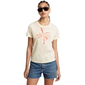 G-STAR Damer sommar grafisk topp t-shirt, Beige (antik vit D24595-4107-g286), M G-STAR Damer sommar grafisk topp t-shirt, Beige (antik vit D24595-4107-g286), M