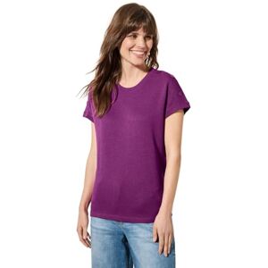 Cecil TOS Solid Crepe-knapp T-shirt, Anemon rosa, XXL Cecil TOS Solid Crepe-knapp T-shirt, Anemon rosa, XXL