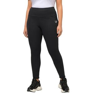 Ulla Popken dam stora storlekar överdimensionerade plus size leggings, fuskpälsfoder, extra varm, hög midja 798699, svart, 36W x 32L Ulla Popken dam stora storlekar överdimensionerade plus size leggings, fuskpälsfoder, extra varm, hög midja 798699, svart, 36W x 32L