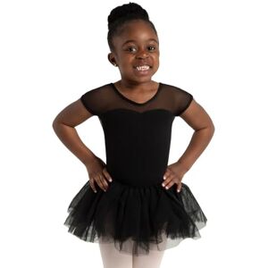 Capezio Dam 11394c kortärmad nyckelhål tutu klänning Svart M Capezio Dam 11394c kortärmad nyckelhål tutu klänning Svart M