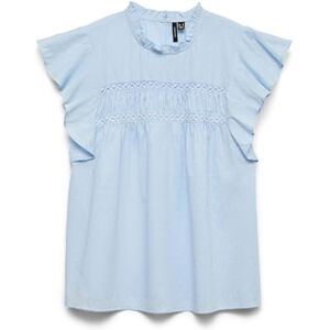 VERO MODA Kvinnlig blus VMTRINE topp, Kashmirblå, XS VERO MODA Kvinnlig blus VMTRINE topp, Kashmirblå, XS
