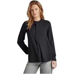G-STAR RAW halv placket top långärmad, Svart (Dk Black D24441-d523-6484), XXS G-STAR RAW halv placket top långärmad, Svart (Dk Black D24441-d523-6484), XXS