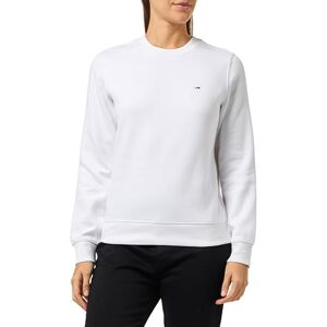 Tommy Jeans dam TJW REG S FLAG CREW DW0DW19959YBR002 pullover sweatshirt, vit (vit), XS, Vit (vit), XS Tommy Jeans dam TJW REG S FLAG CREW DW0DW19959YBR002 pullover sweatshirt, vit (vit), XS, Vit (vit), XS