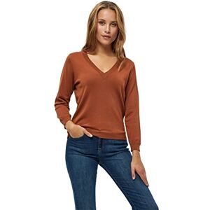 Minus Milla V-ringad 3/4 ärm stickad pullover, bruna tröjor för kvinnor UK, vår damer jumprar, storlek, 398 Ökensand, L Minus Milla V-ringad 3/4 ärm stickad pullover, bruna tröjor för kvinnor UK, vår damer jumprar, storlek, 398 Ökensand, L