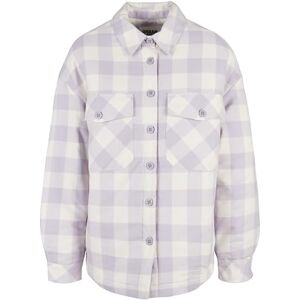 Urban Classics Damjacka, flanell, vadderad tröja, damskjortjacka i skogshuggare, rutig, finns i många färgvarianter, storlekar XS – 5XL, whitesand/softlilac, XL Urban Classics Damjacka, flanell, vadderad tröja, damskjortjacka i skogshuggare, rutig, finns i många färgvarianter, storlekar XS – 5XL, whitesand/softlilac, XL