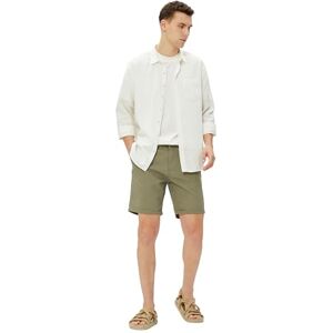 Koton män linblandning shorts med dragsnöre knappsficka detaljerad, Khaki (876), 42 SE Koton män linblandning shorts med dragsnöre knappsficka detaljerad, Khaki (876), 42 SE