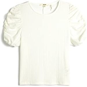 Koton Dam tröja ärm crew neck t-shirt, Off White (001), M Koton Dam tröja ärm crew neck t-shirt, Off White (001), M
